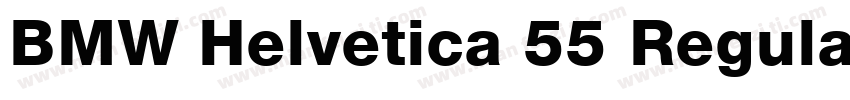 BMW Helvetica 55 Regular字体转换